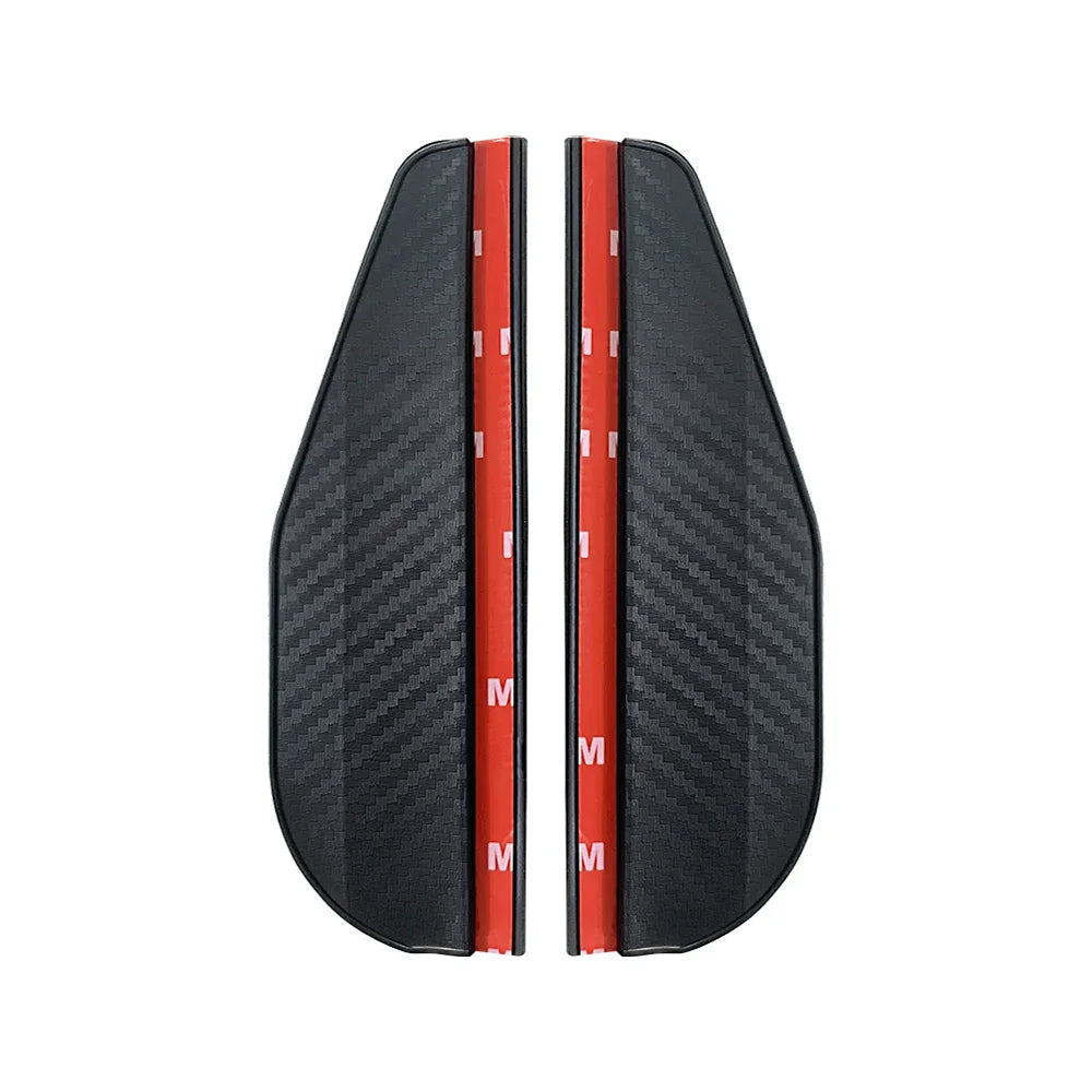 2PCS Rétroviseur de voiture Anti-pluie en fibre de carbone / Noir / Blanc - accessoires de voiture