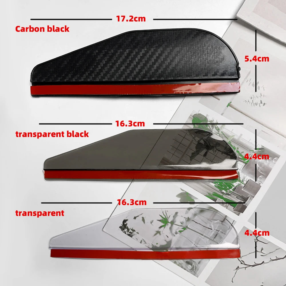 2PCS Rétroviseur de voiture Anti-pluie en fibre de carbone / Noir / Blanc - accessoires de voiture