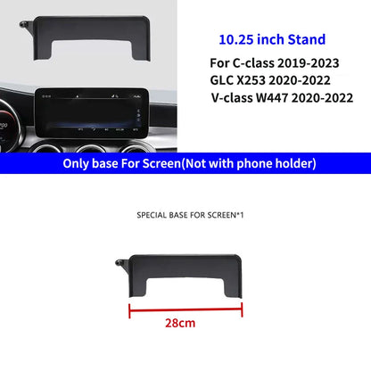 Support de téléphone intérieur pour Mercedes-Benz C GLC V-class w204 w205 x253 w447 7/10,25 pouces pour écran multimédia.