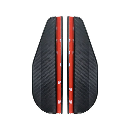 2PCS Rétroviseur de voiture Anti-pluie en fibre de carbone / Noir / Blanc - accessoires de voiture