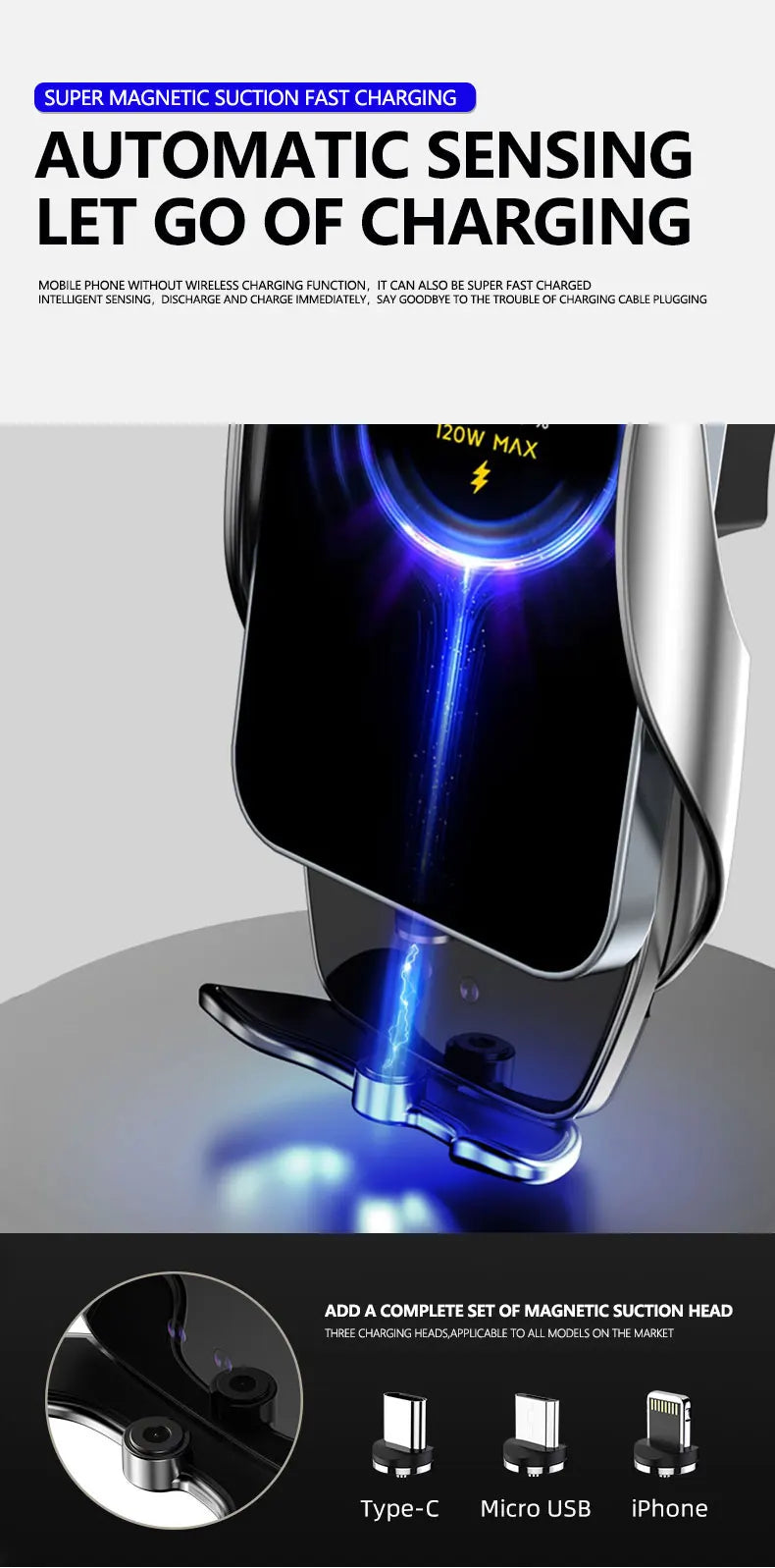 Support de téléphone intérieur pour Mercedes-Benz C GLC V-class w204 w205 x253 w447 7/10,25 pouces pour écran multimédia.