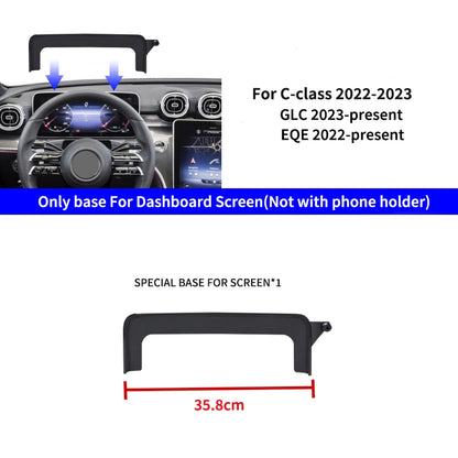 Support de téléphone intérieur pour Mercedes-Benz C GLC V-class w204 w205 x253 w447 7/10,25 pouces pour écran multimédia.