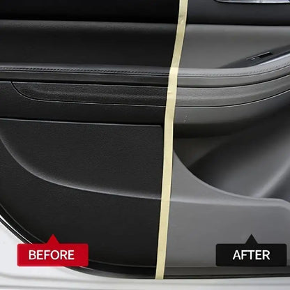 Restaurateur de plastique noir brillant