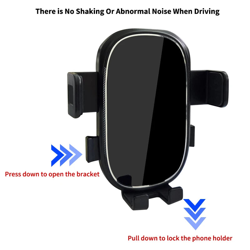 Support de téléphone intérieur pour Mercedes-Benz C GLC V-class w204 w205 x253 w447 7/10,25 pouces pour écran multimédia.