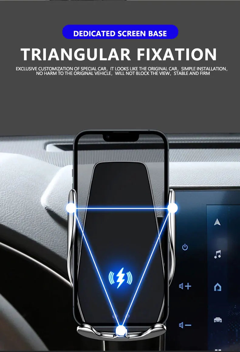 Support de téléphone intérieur pour Mercedes-Benz C GLC V-class w204 w205 x253 w447 7/10,25 pouces pour écran multimédia.