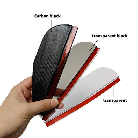 2PCS Rétroviseur de voiture Anti-pluie en fibre de carbone / Noir / Blanc - accessoires de voiture